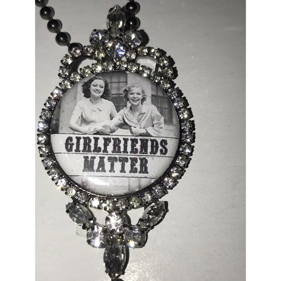 GIRLFRIENDS MATTER Adjustable Boutique Bling NECKLACE Costume Jewelry BFF Friend - Picture 6 of 13